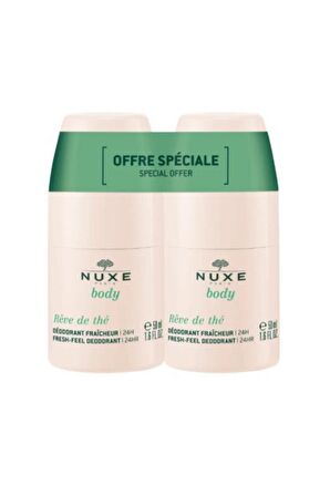 Nuxe Reve de The Pudrasız Roll-On Deodorant 50 ml x 2