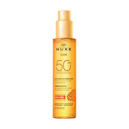 Nuxe Sun Huile SPF50 Bronzlaştırıcı Yüz Ve Vücut Yağı 150ml