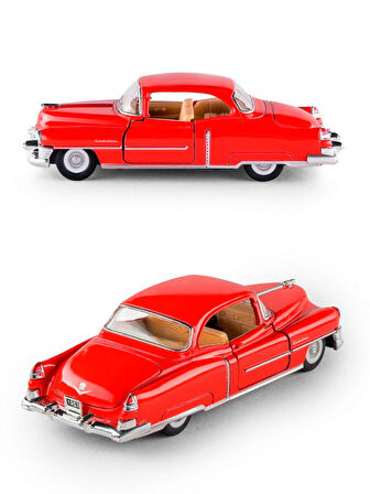 Kinsmart  1953 Cadillac  62 Series Metal Çek Bırak Araba Kırmızı