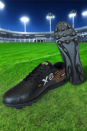 Erkek Krampon Dişli Futbol Ayakkabısı SİYAH - SİYAH