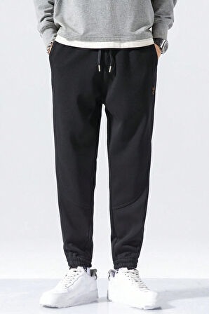 Genıus Store Erkek Eşofman İçi Polarlı Bağcıklı Bel Jogger Spor Eşofman Altı SPOR-ESF001