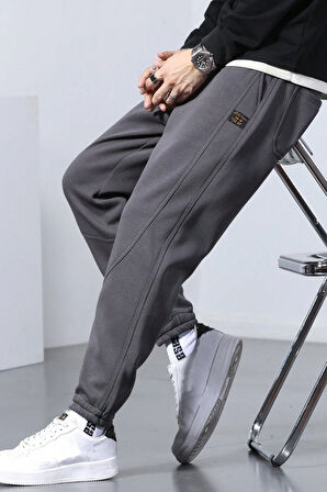 Genıus Store Erkek Eşofman  Bağcıklı Bel Jogger Spor Eşofman Altı SPOR-ESF16