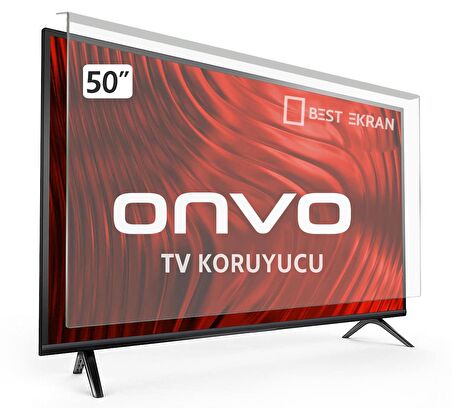 Onvo 50" inç 127 Ekran Koruyucu Uydu Alıcılı 4K Ultra HD webOS Smart LED TV KIRILMAZ KORUYUCU