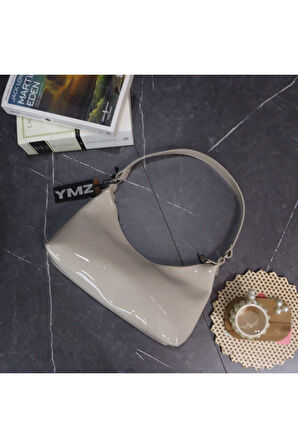 Kadın Vizon Rugan Omuz Çantası