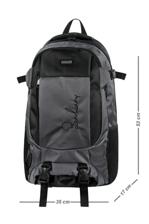 GALB Leather Gri Kadin Sirt Cantasi Spor Seyahat Gunluk Outdoor Bel ve Omuz Destekli Cift Suluklu