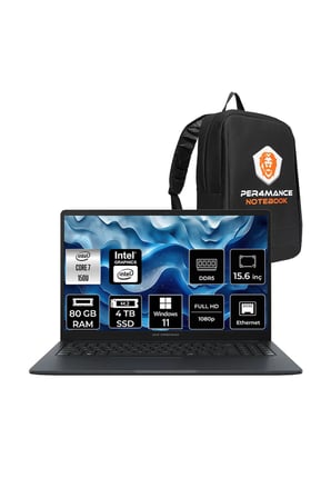 ExpertBook B1 Intel Core 7 150U 80GB 4TB SSD 15.6" FHD W11P Dizüstü Bilgisayar & PER4 Çanta