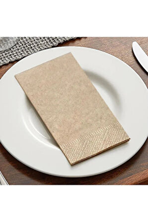  Kraft 24*24 cmGarson Katlama Kraft Peçete 100'LÜ