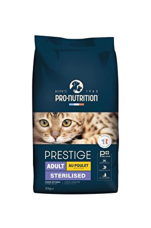 Pro Nutrition Prestige Adult Sterilised Yetişkin Kısırlaştırılmış Tavuklu Kedi Maması 10 Kg