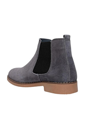 Erkek Süet Hakiki Deri Bot GRİ