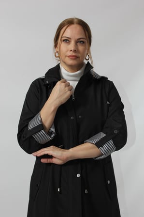 UZUN ASTAR DETAYLI BONDİT TRENÇKOT