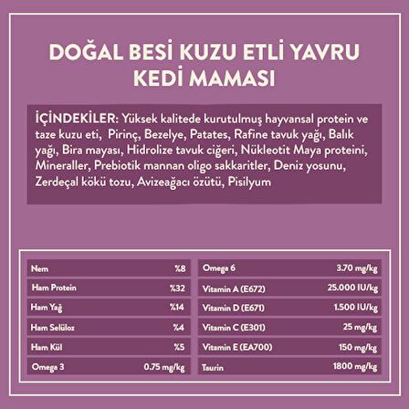 3 adet 2 kg yavru kedi maması