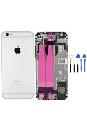 Iphone 6g  Uyumlu  Dolu Kasa Silver-gümüş Tamir Seti