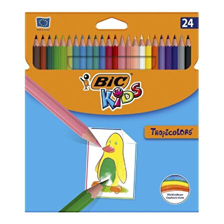 Bic Kids Kuru Boya 24 Lü +Pastel Boya 24 Lü+Keçeli Kalem 24 Lü