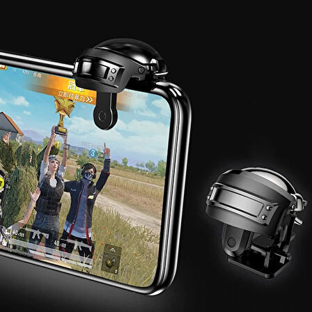 ALLY L1R1 Gamepad Oyun Ateşleyici Tetik- Level 3 Helmet PUBG Gadget