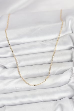 CM 14K Gold Renk Gemici Zincir Model 60 cm Kadın Kolye TJ-BKO10936