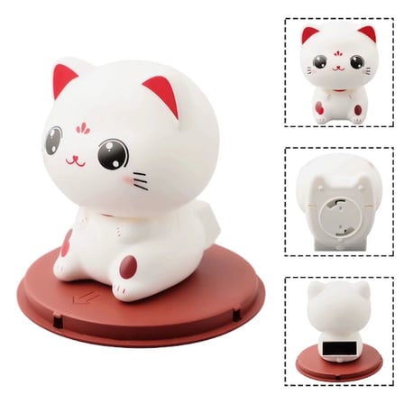 Güneş Enerjili Kafa Sallayan Kedi
