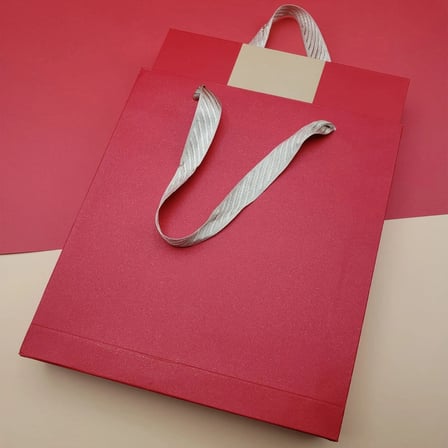 Çizgili Defter Ve Metal Kalem Seti Kırmızı