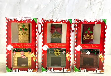 Noel Temalı Polyester Şömine Tütsülük