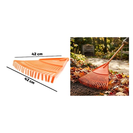 20 Dişli Yaprak Tırmığı - Plastik - 42 cm Genişlik