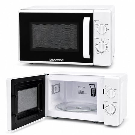 Beyaz Mikrodalga Fırın - Klasik Ön Panel - 20 Litre Kapasite