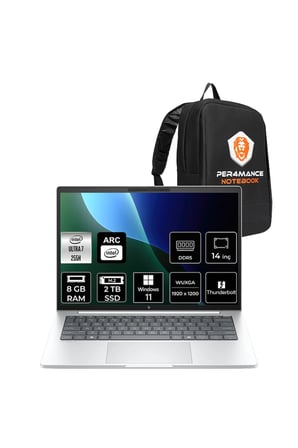 EliteBook 8 G1i Ultra 7 255H 8GB 2TB SSD Arc 140T 14" WUXGA W11P Notebook & PER4 Çanta