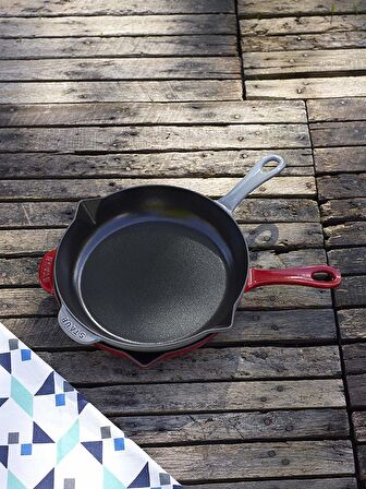 STAUB 405107170 DÖKÜM SAPLI KIZARTMA TAVASI KIRAZ