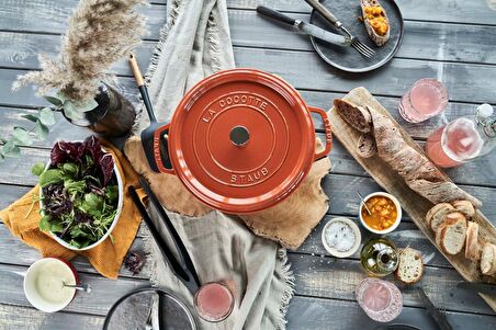 Staub 28 cm Döküm Derin Tencere