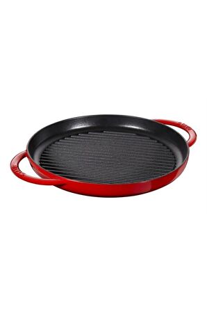 STAUB LA COCOTTE ÇİFT KULPLU DÖKÜM IZGARA TAVA | DÖKÜM DEMİR | 30 CM