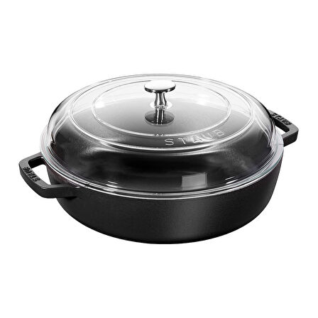 Staub 405010360 Cam Kapaklı Döküm Sote Tenceresı