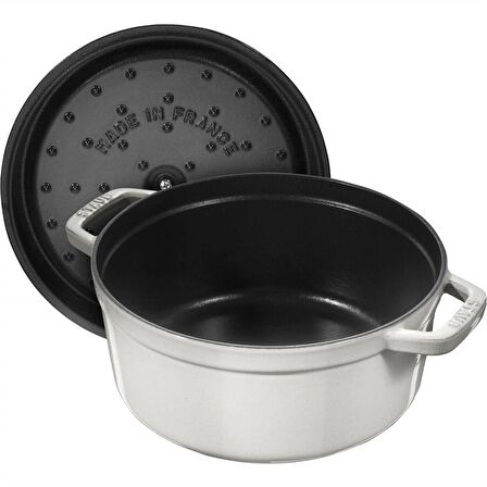 STAUB 405014120 DÖKÜM TENCERE TRÜF BEYAZI, 24 CM