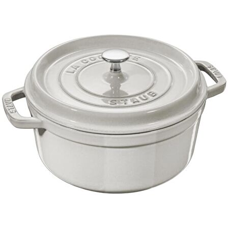 STAUB B 405014125 DÖKÜM TENCERE BEYAZ 24 CM