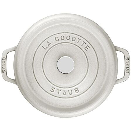 STAUB B 405014125 DÖKÜM TENCERE BEYAZ 24 CM