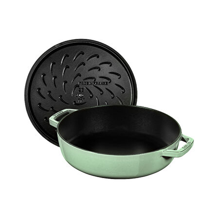 Staub La Cocotte Chistera Yağmur Efektli Döküm Tencere 28 cm Adaçayı