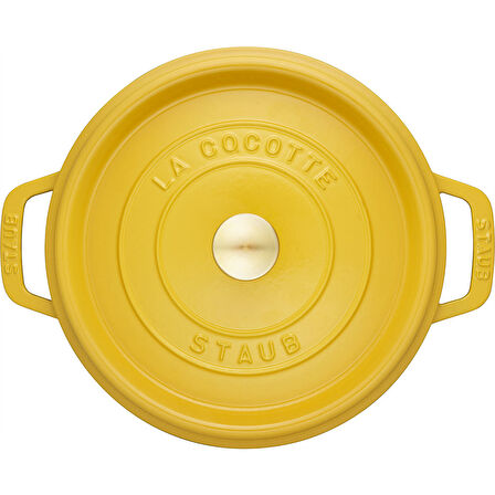 Staub B La Cocotte Döküm Tencere Yuvarlak 24 cm Limon Sarısı