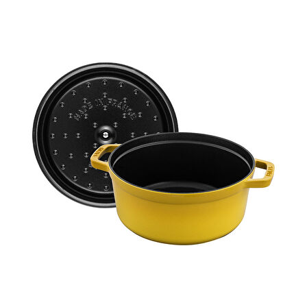 Staub B La Cocotte Döküm Tencere Yuvarlak 24 cm Limon Sarısı