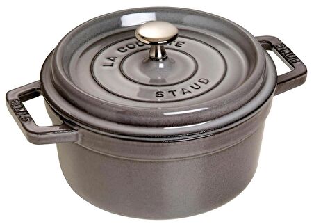 STAUB 405093040 DÖKÜM TENCERE YUVARLAK GRI 20 CM