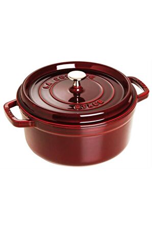 STAUB LA COCOTTE DÖKÜM TENCERE | BORDO | 26 CM | 5,25 L | YUVARLAK