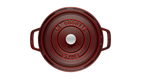 STAUB 405093620 DÖKÜM TENCERE YUVARLAK BORDO 28 CM