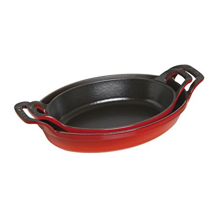 STAUB 405098960 DÖKÜM SAHAN OVAL KIRAZ 21 CM