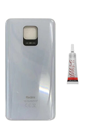 Xiaomi Red Mi Note 9s Arka Pil Kapağı Beyaz  Uyumlu