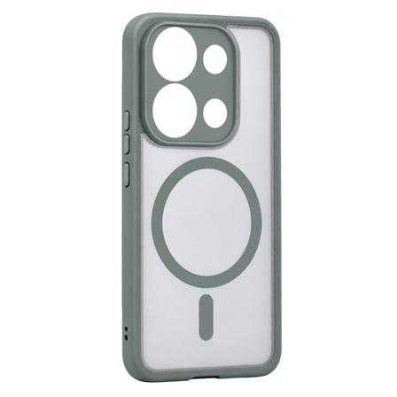 Xiaomi Redmi Note 13 Pro 4G Loji Magsafe Kapak - Gri