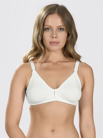Fastieshop Ekru Dikişsiz Emzirme Sütyeni