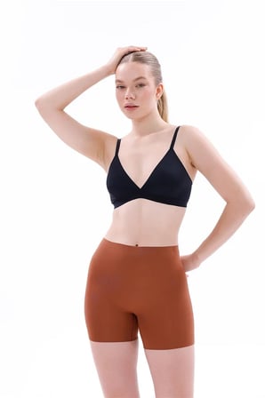 Fastieshop Kahverengi MI 2703 Lazer Kesim İz Yapmaz Hayalet Boxer