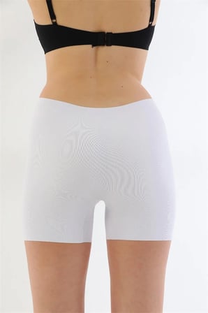 Fastieshop Beyaz MI 2703 Lazer Kesim İz Yapmaz Hayalet Boxer