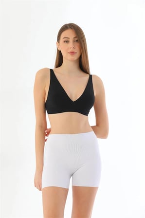 Fastieshop Beyaz MI 2703 Lazer Kesim İz Yapmaz Hayalet Boxer