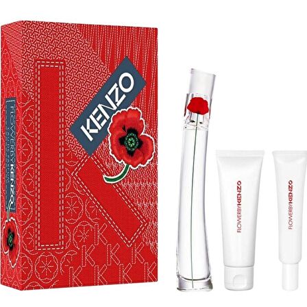 Kenzo Flower By Kenzo Edp 100 Ml + Body Milk 75 Ml + Shower Gel 75 Ml