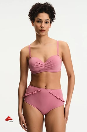 Gül Pembesi Lotus Bikini Üstü