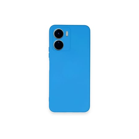 Vivo Y16 Kılıf Nano içi Kadife Silikon - Mavi