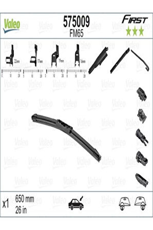 -SILECEK SUPURGESI 650MM (ADET) / (FIRST) MULTICONNECTION VFB65 (MUZ TIPI APARATLI) / (4 APARA...