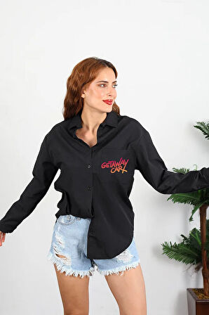 Taylor Swift Getaway Car Yazılı Unisex Şarkıcı Cepli Gömlek